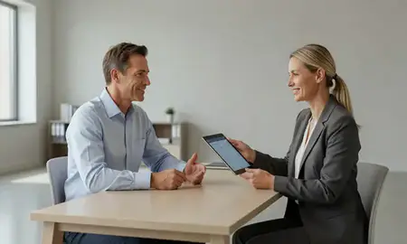 Customer discussing car shipping options in Sidney, Nebraska, United States