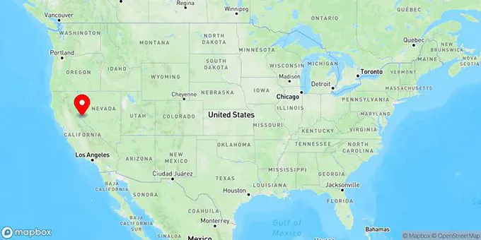 Map of Carson City, Nevada, United States