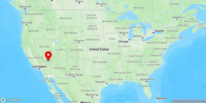 Map of Las Vegas, Nevada, United States
