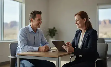 Customer discussing car shipping options in Moapa Valley, Nevada, United States