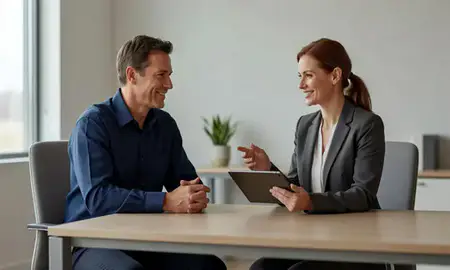Customer discussing car shipping options in Concord, New Hampshire, United States
