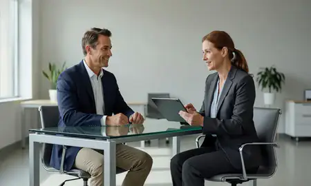 Customer discussing car shipping options in Laconia, New Hampshire, United States