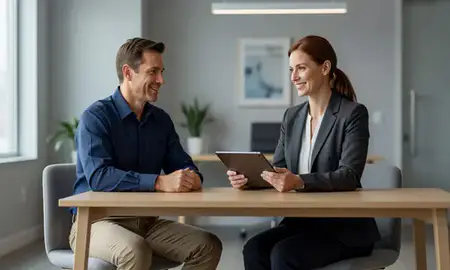 Customer discussing car shipping options in Somersworth, New Hampshire, United States
