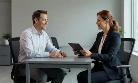 Customer discussing car shipping options in Camden, New Jersey, United States