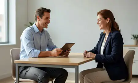 Customer discussing car shipping options in Fair Lawn, New Jersey, United States