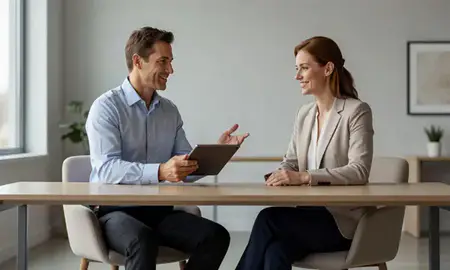 Customer discussing car shipping options in Kearny, New Jersey, United States