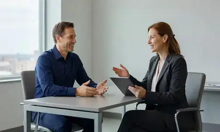 Customer discussing car shipping options in Trenton, New Jersey, United States