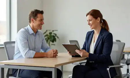 Customer discussing car shipping options in Vineland, New Jersey, United States