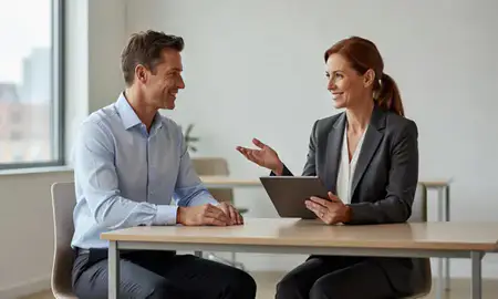 Customer discussing car shipping options in West New York, New Jersey, United States