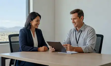 Customer discussing car shipping options in Alamogordo, New Mexico, United States