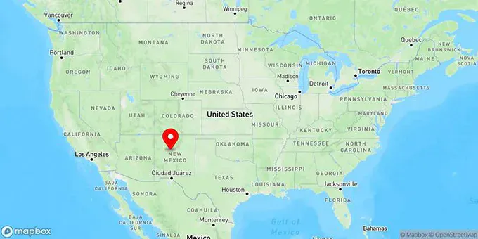 Map of Albuquerque, New Mexico, United States