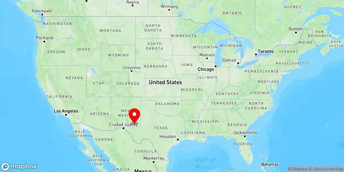 Map of Carlsbad, New Mexico, United States