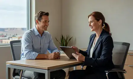 Customer discussing car shipping options in Gallup, New Mexico, United States