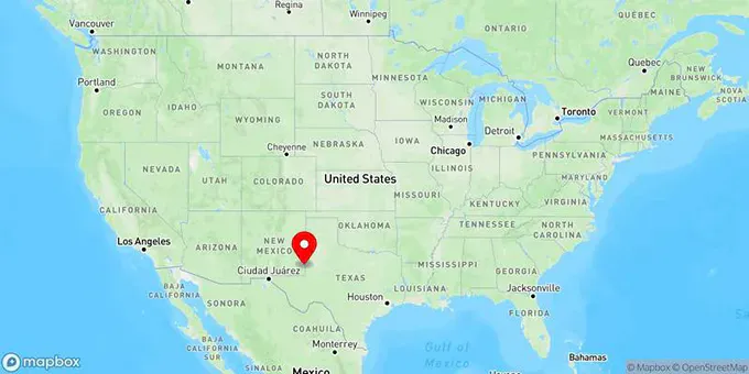 Map of Hobbs, New Mexico, United States