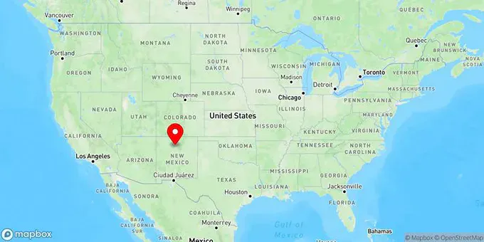 Map of Los Alamos, New Mexico, United States
