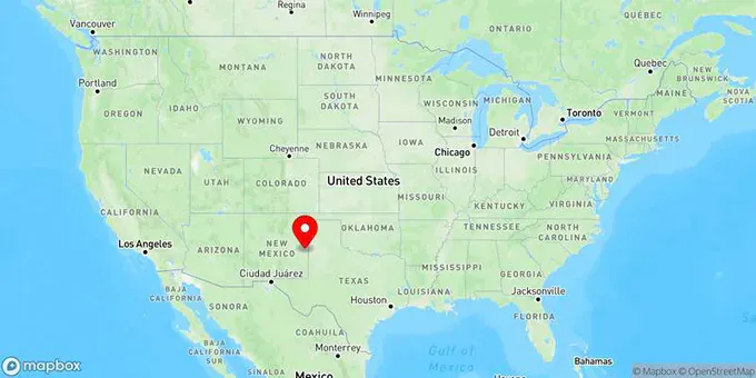 Map of Portales, New Mexico, United States