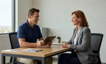 Customer discussing car shipping options in Roswell, New Mexico, United States