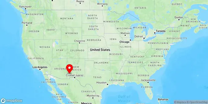 Map of Silver City, New Mexico, United States