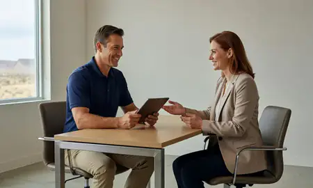 Customer discussing car shipping options in Socorro, New Mexico, United States
