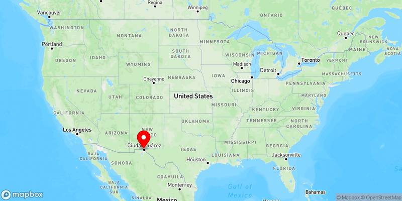 Map of Sunland Park, New Mexico, USA