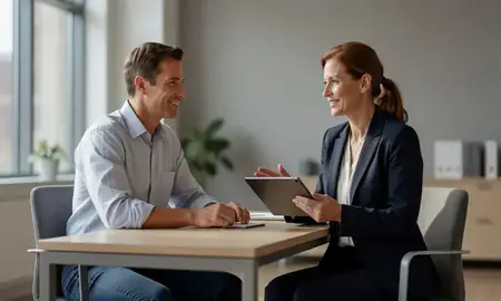 Customer discussing car shipping options in Brentwood, New York, United States