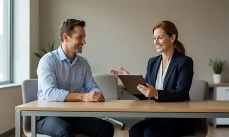 Customer discussing car shipping options in Coram, New York, United States