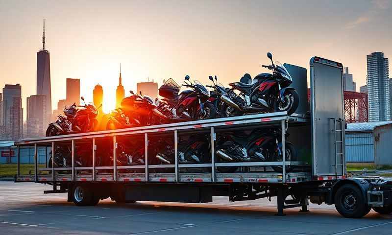 Coram, New York motorcycle shipping transporter