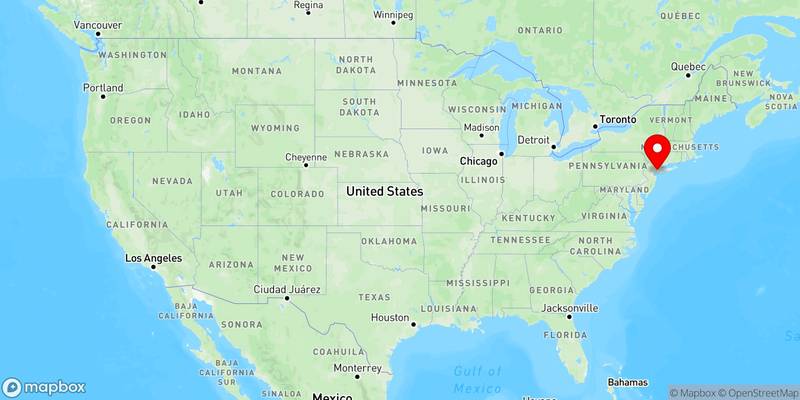 Map of New York, New York, USA