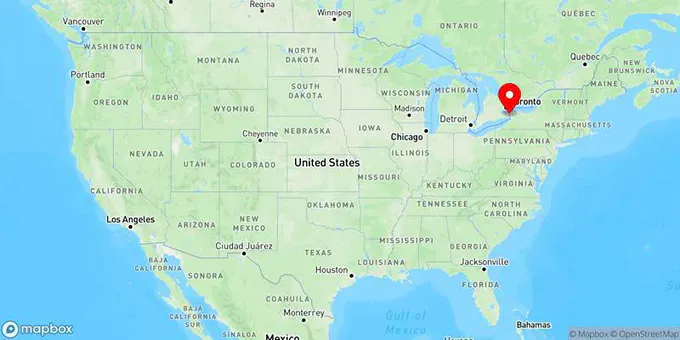 Map of Niagara Falls, New York, United States