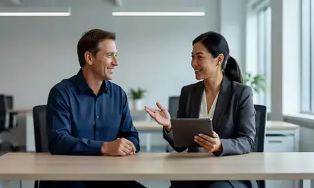 Customer discussing car shipping options in Queens, New York, United States