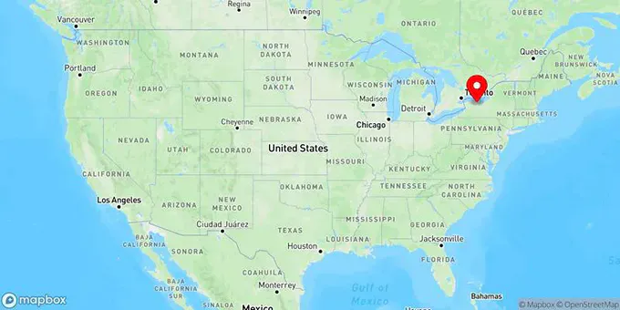 Map of Rochester, New York, United States