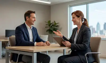 Customer discussing car shipping options in Syracuse, New York, United States