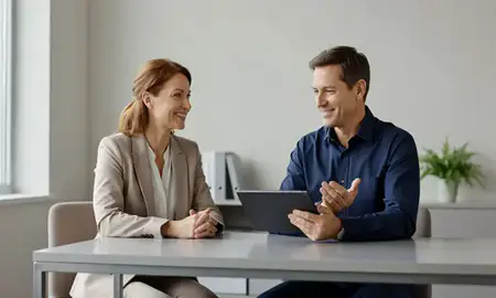 Customer discussing car shipping options in Utica, New York, United States
