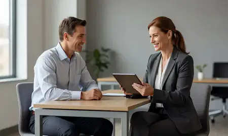 Customer discussing car shipping options in Cary, North Carolina, United States