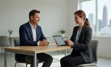Customer discussing car shipping options in Charlotte, North Carolina, United States