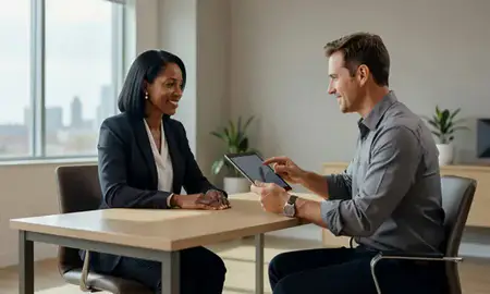Customer discussing car shipping options in Durham, North Carolina, United States