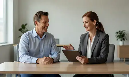 Customer discussing car shipping options in Fayetteville, North Carolina, United States