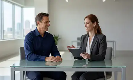 Customer discussing car shipping options in Greensboro, North Carolina, United States