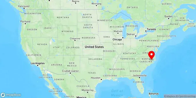 Map of Greenville, North Carolina, United States