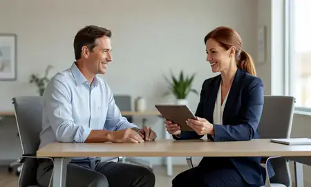 Customer discussing car shipping options in Raleigh, North Carolina, United States