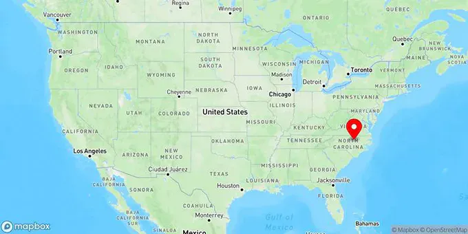 Map of Wake Forest, North Carolina, United States