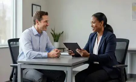 Customer discussing car shipping options in Fargo, North Dakota, United States