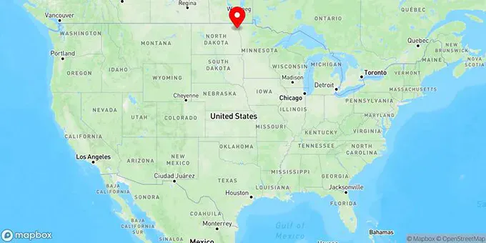 Map of Grafton, North Dakota, United States