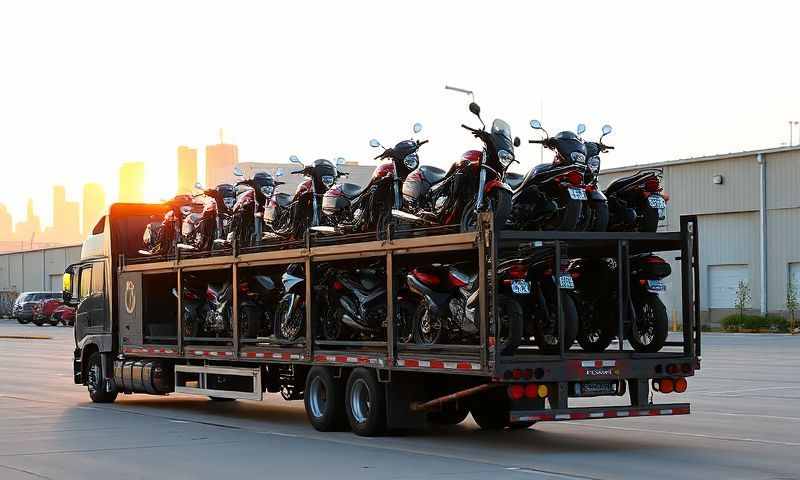 Grand Forks AFB, North Dakota motorcycle shipping transporter