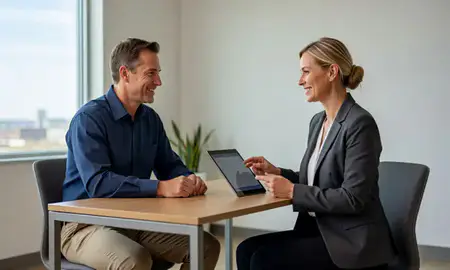Customer discussing car shipping options in Grand Forks, North Dakota, United States