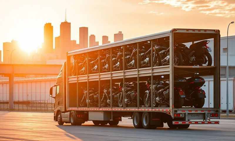 Harvey, North Dakota motorcycle shipping transporter