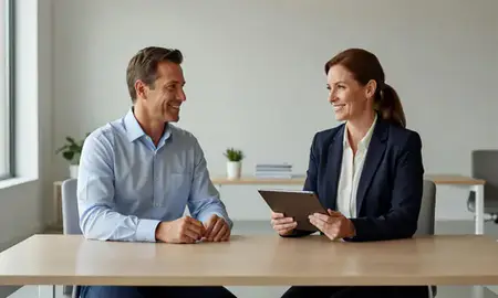 Customer discussing car shipping options in Horace, North Dakota, United States