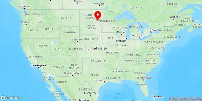 Map of Lisbon, North Dakota, United States