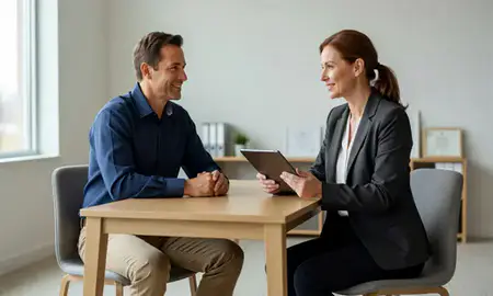 Customer discussing car shipping options in Mayville, North Dakota, United States