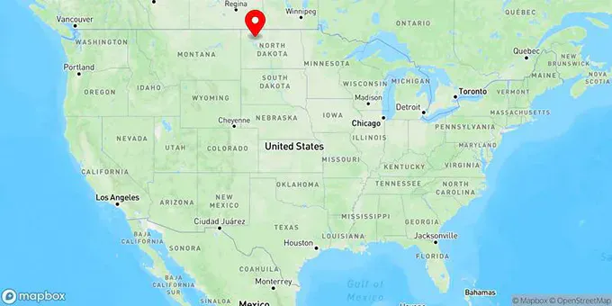 Map of Stanley, North Dakota, United States